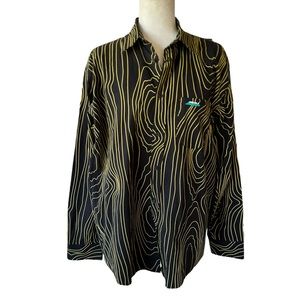 Rhuigi x Zara Shirt‎ Small Goth Abstract Maximalist Streetwear Party Club NWT
